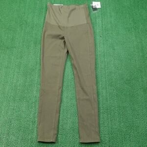New! Uniqlo Jegging Leggings Womens Small Green Maternity High Rise Stretch